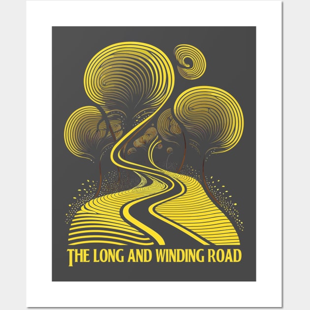 The Long and Winding Road Wall Art by LoffDesign